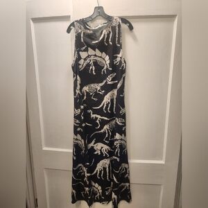Dinosaur Print Sleeveless Dress